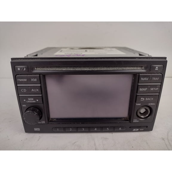 Pre-Owned 10 11 Nissan Versa AM FM 6CD Navigation Radio Receiver OEM - Verify Specific Vehicle Fitment In Description - (Good)