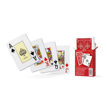 Parksons Cartamundi Private Limited-Mh Black Box Poker Playing Cards Plastic, Vanguard, Red | For Adults - Waterproof Playing Cards