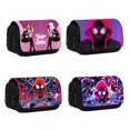 thumbnail image 2 of Bolsa de lápices de doble capa con estampado de dibujos animados de Anime, bolsa de almacenamiento de papelería de gran capacidad en capas para estudiantes, regalo de cumpleaños para niños Fivean unisex, 2 of 2