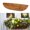 Brown, variant on Tsseiatte Trough Coconut Fiber Replacement Liner,Half-Moon Coconut Coir Planter for Window Box/Hanging Trough Planter