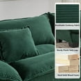 thumbnail image 5 of AENKYO 84" Corduroy Loveseat Sofa with Pillows, Modern 2-Seater Couch for Living Room,Green, 5 of 9