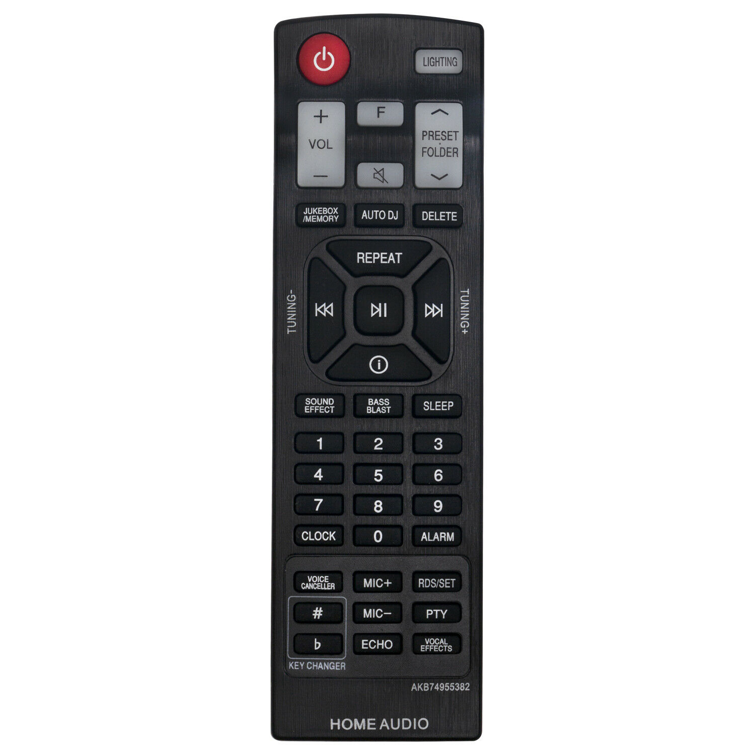 AKB74955382 Replace Remote Control fit for LG CD Home Audio Mini Hi-Fi System - image 1 of 4