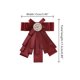thumbnail image 2 of INSPIRE CHIC Broche de cinta para mujer, lazo, corbata, broches para bodas y fiestas, rojo, 2 of 4