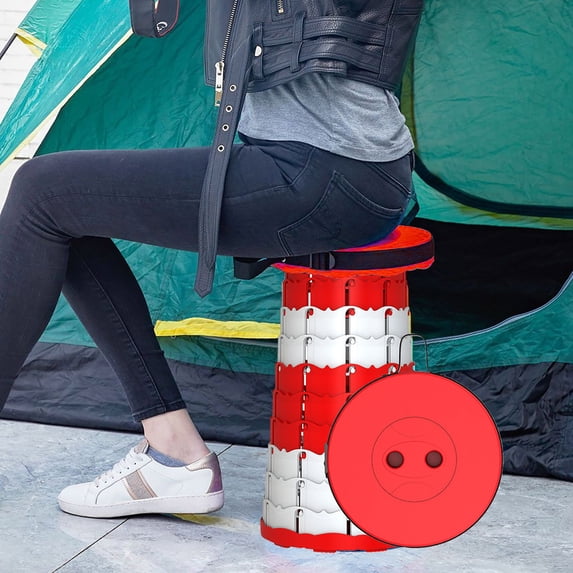 Folding Chair Product for Outdoor Use Telescopic Stool with Rotating Portable Storage Bag and Travel Queuing Design