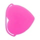 thumbnail image 1 of Cepillo de limpieza facial portátil de silicona en forma de corazón 3.35"x2.95"x0.51" Rojo Rosa, 1 of 1
