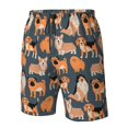 thumbnail image 4 of Logiee Corgi Collie Pug Print Mens Swim Trunks Quick Dry Board Shorts,Breathable Hawaii Beach Shorts Swimwear Bathing Suits-Small, 4 of 6