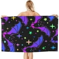 thumbnail image 2 of Bats and Stars Large Beach Towel - Plush Thick Cotton Pool Towel, Adult Beach Towels, 2 of 17