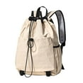 thumbnail image 1 of Almencla Drawstring Backpack Badminton Backpack Daypack Professional Tennis Racket Bag Racquet Carrying Bag for Pickleball Gym Fitness Beige, 1 of 6