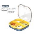 thumbnail image 3 of Pastillero portátil de gran capacidad for 7 días, mini organizador de medicamentos con compartimentos sellados, dispensador de pastillas diario de mano for viajes y uso doméstico, 3 of 4