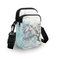 thumbnail image 3 of HELLHERO with Zipper Closed Women Crossbody Bag for Unisex Daily Use Crossbody Sling Bags Polyester 4.33x1.97x7.09, Owls on Blooming Branch, 3 of 7