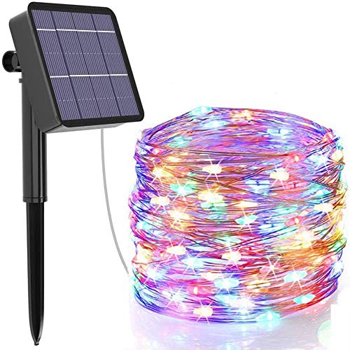 SlyuexuSolar String Lights, 78.7FT 240LED Solar Fairy Lights 8 Modes