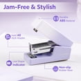 thumbnail image 4 of Mini engrapadora NUSIGN de 25 hojas de capacidad, morado y blanco, 4 of 7