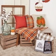 thumbnail image 3 of Regent Diamond Solid Paprika Red Throw Pillow, 18" x 18", 3 of 4