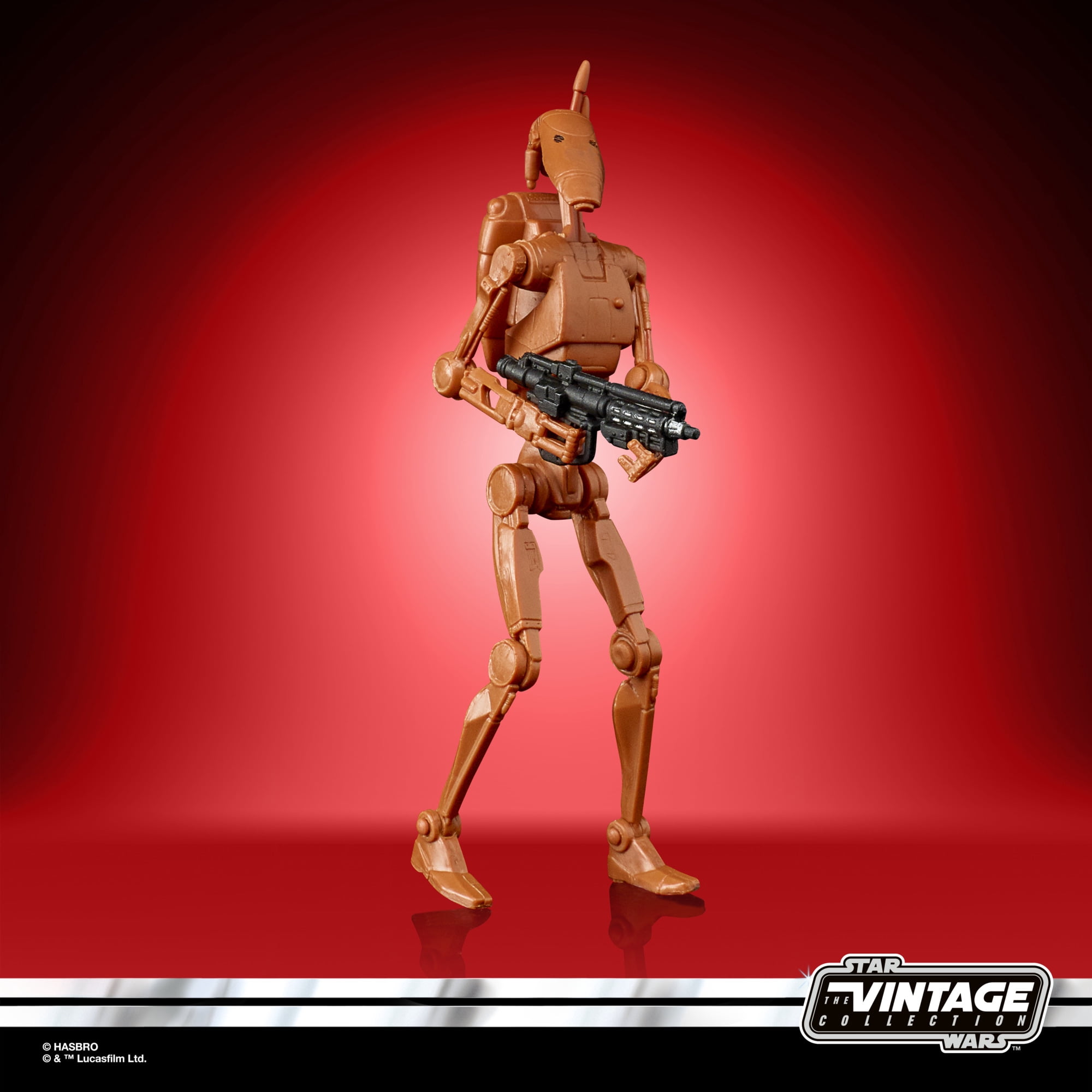 Star Wars: The Clone Wars The Vintage Collection Battle Droid Kids Toy Action Figure for Boys and Girls Ages 4 5 6 7 8 and Up (3.75”)