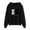 Black, variant on Fall Hoodie Sweatshirts for Women Long Sleeve Cute Cat Graphic Pullover Loose Fit Drawstring Hooded Blouse Plus Size Tops Gray L