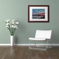 thumbnail image 3 of Trademark Fine Art 'Boundary Bay Sunset 2' Canvas Art by Pierre Leclerc, White Matte, Wood Frame, 3 of 4