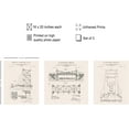 thumbnail image 2 of Hieng 3Piece Bridge Blueprint Poster Bridge Construction Patent Print Architecture Art Pathway Art Roadway Art Architect Art Living Room or Office Decor UNFRAMED Wall Art, 2 of 6
