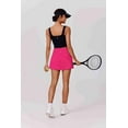 thumbnail image 6 of Pinspark Tennis Skorts for Women with Pockets Tummy Control Athletic Golf Skort Lightweight Solid Skort Skirts with 2 Pockets, 6 of 7