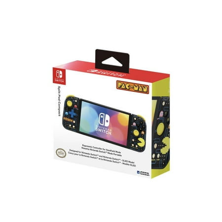 HORI Nintendo Switch Split Pad Compact Ergonomic Controller for Handheld Mode - PAC-MAN Edition