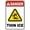 Warning Sign 2, variant on Danger Tree Felling In Progress Hazard Sign - 8"x12" Forestry Metal Safety Sign, Warning Notice for Home Outdoor Business Woods Logging Site Recreational Area