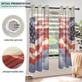 thumbnail image 5 of American Flag Sky Blackout Curtains Thermal Insulation 63 inch Grommet for Bedroom Living Room Bathroom Kitchen Windows 2 Pack, 5 of 6