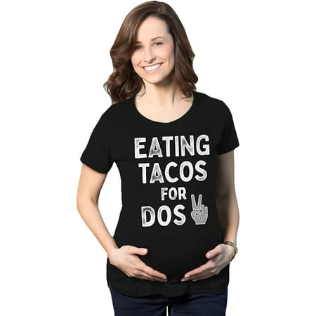 

Maternity Eating Tacos for Dos Tshirt Funny Pregnancy Tee