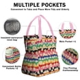 thumbnail image 3 of Pioneer Flower Drawstring Lunch Bag Women - Drawstring Lunch Bag Insulated for Work Office - Stain-Resistant Large Lunchbags for Women with Multi-Pockets, 3 of 6