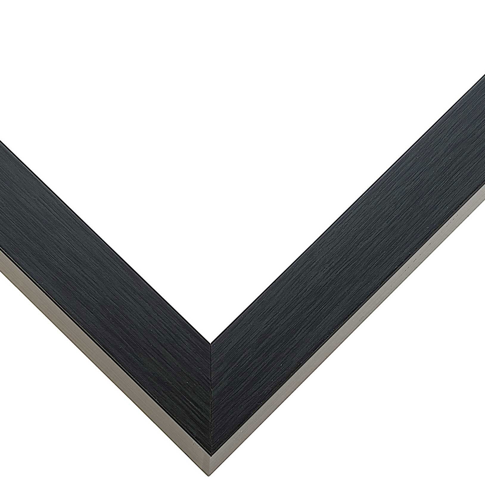 18x24 Flat Charcoal Grey Wood Frame - "The Edge" Thin - Great for Posters, Photos, Art Prints,