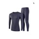 thumbnail image 5 of Jumpingount Invierno otoño hombres estilo casual conjunto de ropa interior térmica cálido transpirable cuello Tops pantalones Kit ropa Ropa interior Gris oscuro L, 5 of 6