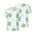 thumbnail image 3 of Daiia Kawaii Frogs Mens Baseball Jersey Button Down Shirts Short Sleeve Sports Uniforms-4X-Large, 3 of 9