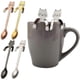 thumbnail image 2 of 2pcs Stainless Steel Spoon Cartoon Cat Long Handle Lovely Dessert Soup Flatware3, 2 of 5