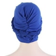 thumbnail image 5 of iHPH7 Head Wraps for Black Women Chemo Caps for Women Hair Turban Head Scarves for Women with Cancer Headbands for Women, Blue One Size, 5 of 6