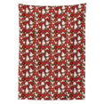 thumbnail image 3 of Ambesonne Christmas Tablecloth Rectangular Table Cover, Holly Mistletoe, 60"x84", White Red Green, 3 of 4