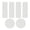White, variant on 6Pcs Shoe Repair Patches Self Adhesive Sneaker Repair Patches Easy to Use