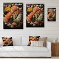thumbnail image 4 of Designart "Sushi Dream Painting Dot II" Food & Beverage Print on Natural Pine Wood, 4 of 5