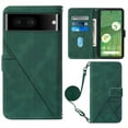 thumbnail image 1 of SaniMore for Google Pixel 7 6.3" Magnetic Wallet Case, PU Leather Case with Card Slot Kickstand & Adjustable Shoulder Strap Shockproof Protective Case for Google Pixel 7 Women Men, Green, 1 of 8