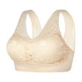 thumbnail image 4 of Sopiago Women Bra Comfortable Bralette Supportive Tshirt Bra No Underwire Seamless Push Up Everyday Bras Beige,M, 4 of 6