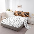 thumbnail image 6 of Feelyou 3D Games Console Bedding Comforter Set 7 Pieces for Boys, Modern Gaming Gamer Full Bedding Set, Orange Cartoon Camouflage Reversible Fitted Sheet Flat Sheet, Lightweight Room Decor, 6 of 9