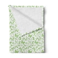 thumbnail image 2 of Butterfly Soft Flannel Fleece Throw Blanket, Monochrome Illustration of Various Models Detailed Moths Insects Art, Cozy Plush for Indoor and Outdoor Use, 50" x 70", Lime Green and White, by Ambesonne, 2 of 5