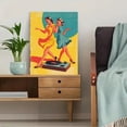 thumbnail image 5 of UXIEQU Retro Dancing Women Record Player Canvas Wall Art 15.75x11.81 Inches, 5 of 8