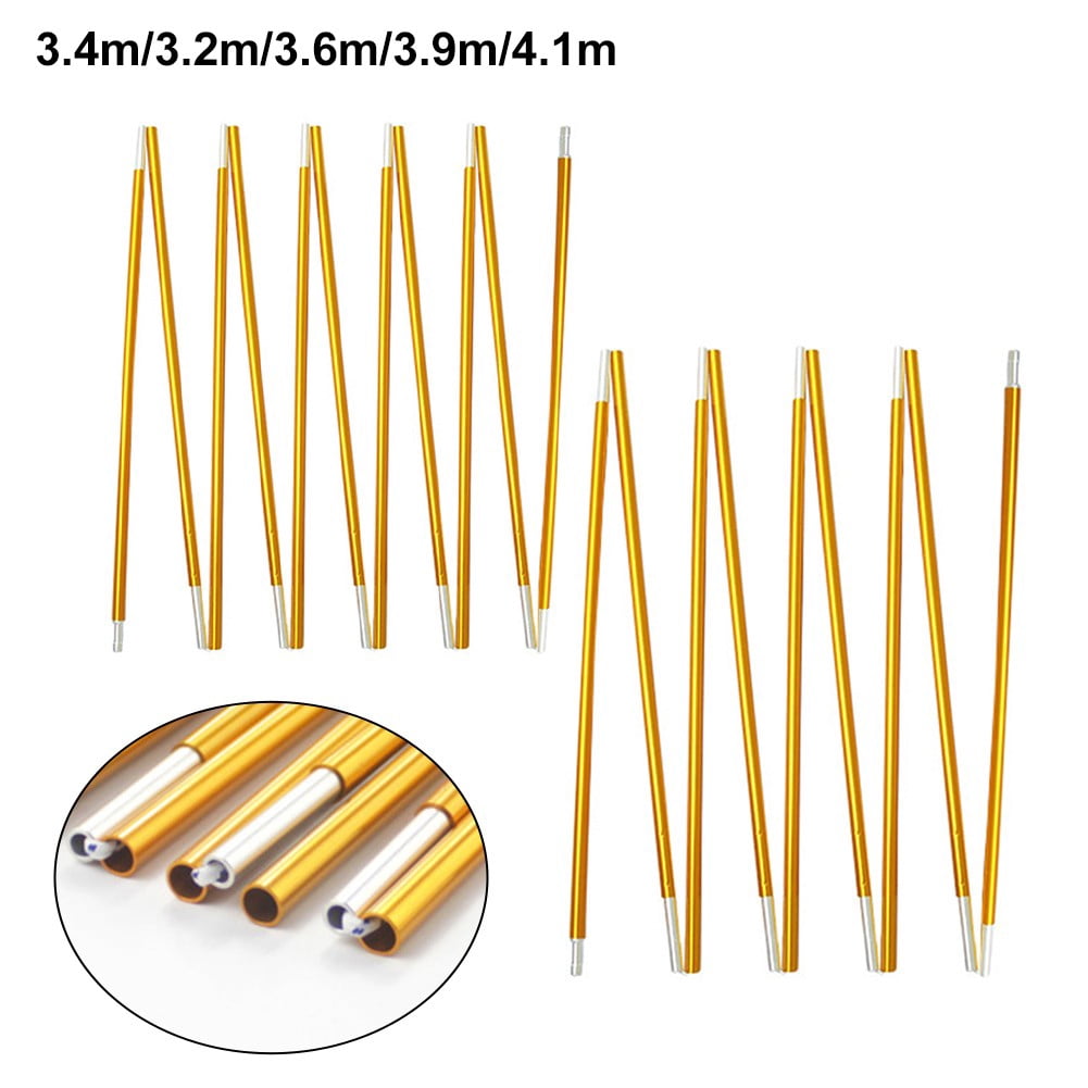 Mât De Tente Alu 3,2 à 4,1 M – 9 Ou 11 Sections, Pour 1 à 4 Personnes, Polyvalent