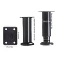 thumbnail image 3 of Pies para muebles con tornillos, altura ajustable para mesa, sofá, gabinete (120-180 mm), 3 of 6