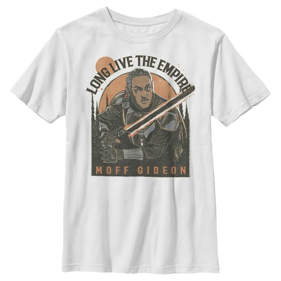 Boy's Star Wars: The Mandalorian Gideon Imperial Remnant Graphic Tee White X Small