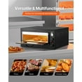 thumbnail image 5 of VEVOR Pizza Oven Electric, 24" Commercial Countertop Pizza Oven, 842°F Max Temp, 4200W Indoor Pizza Maker with Thermometer, Dual Temp Control Knob, Even Heat Pizza Cooker for Restaurant and Home Use, 5 of 9