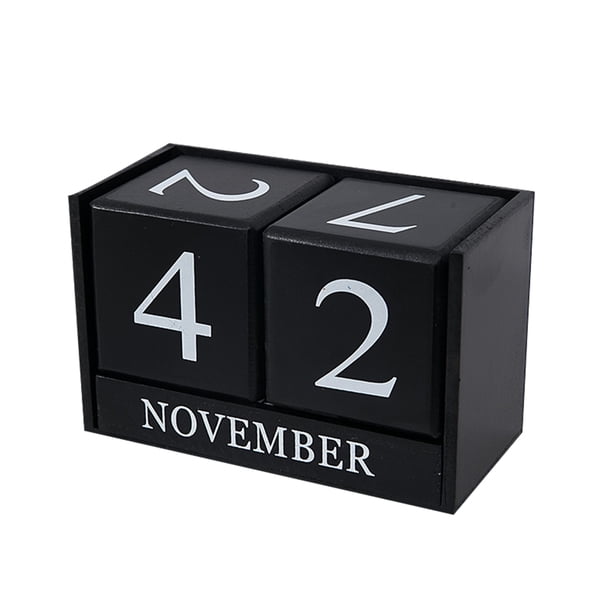 Calendario De Estilo Retro Nórdico, Calendario Innovador Simple De Madera, Decoración De Escritorio Con Bloque Para El Hogar, Oficina, Boda