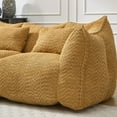 thumbnail image 6 of Oversized Bean Bag Chairs for Adults, 73" Fluffy Loveseat Bean Bag Sofa with Armrest and High-Density Foam Filled, Plush Comfy Lazy Sofa for Living Room, Bedroom, Apartment, Yellow, 6 of 7
