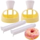 thumbnail image 1 of Paquete de 2 cortadores de rosquillas de plástico con alicates de inmersión, molde para rosquillas, herramienta para hornear rosquillas DIY, molde antiadherente para rosquillas, 1 of 5