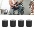 thumbnail image 1 of Electric Guitar Knobs, Volume Tone Control Knob Durable Versatile 4Pcs  for Bass Silver,Black,Gold, 1 of 7