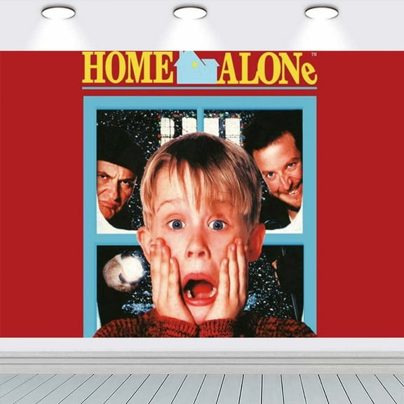 Home Alone Halloween Christmas Taspestry Wall Decor Backdrop Banner Party Supplies Poster Birthday Decorations Background for Photography Taspestry