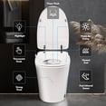 thumbnail image 2 of Luxury Smart Toilet with Dryer and warm water,  Elongated Bidet Toilet with Heated Seat, with Remote Control, LED Night Light, Power Outage Flushing, Soft Close Cover,Whit, 2 of 14